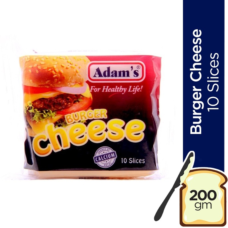 Shop Now | Adam's Burger Cheese Sliced - 200gm | MyCart.pk