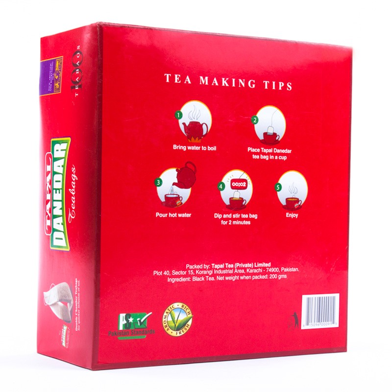 Shop Now | Tapal Danedar Tea Bags (Pack of 100) | MyCart.pk