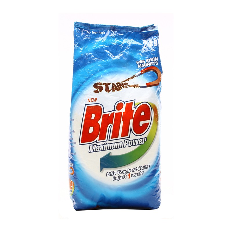 Shop Now | Brite Maximum Power Detergent Powder - 2kg | MyCart.pk