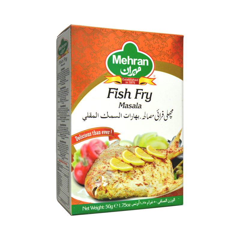 Shop Now | Mehran Fish Fry Masala - 50gm | MyCart.pk