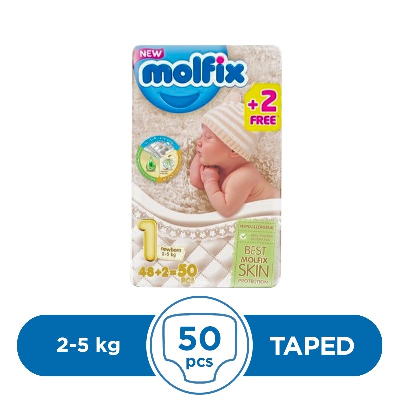Shop Now | Molfix Taped 2 To 5kg - 50Pcs | MyCart.pk