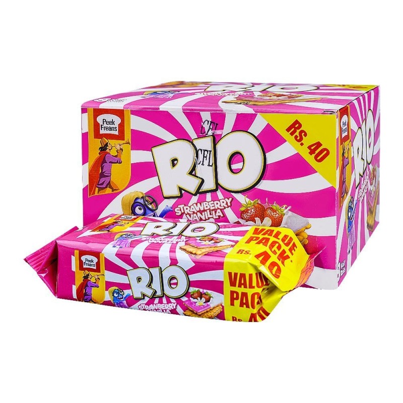 Shop Now | Peek Freans Rio Strawberry Vanilla Biscuits Half Roll (Pack ...