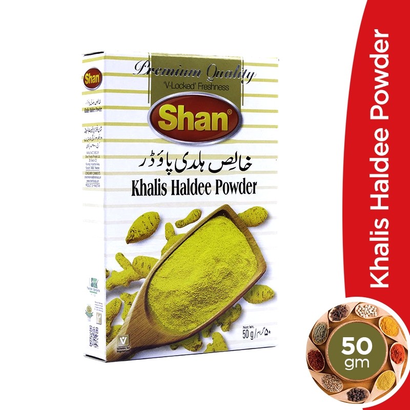 Shop Now | Shan Khalis Haldee Powder - 50gm | MyCart.pk